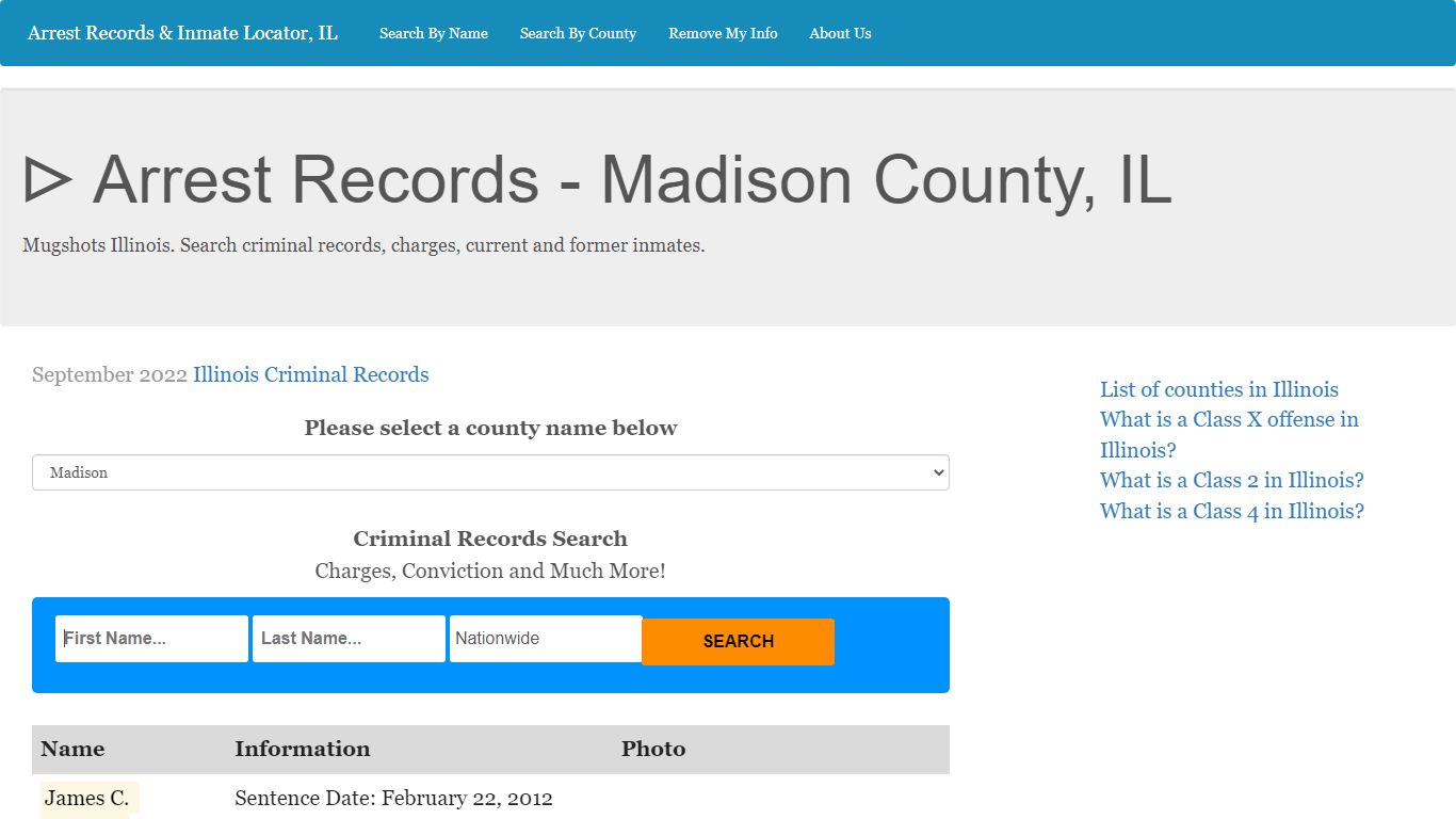 ᐅ Arrest Records - Madison County, IL - Illinois Prison Talk